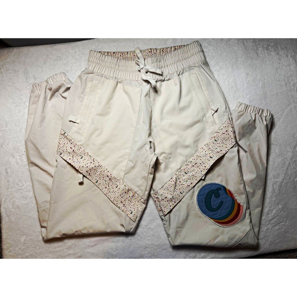 Cookies Men's Beige Speckled Jogger Pants M Poly/Spandex Windbreaker